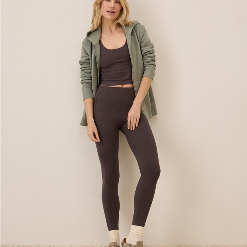 Pact on the go pocket legging Heather brown